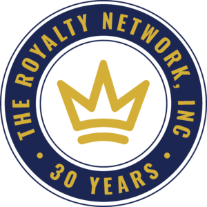 trn logo anniversary crest blue
